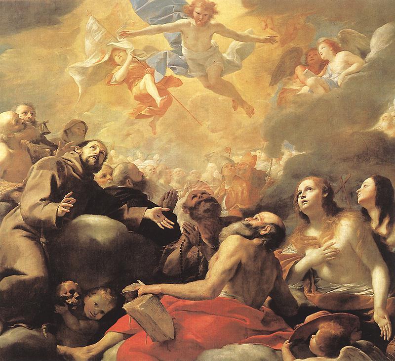 PRETI, Mattia Christ in Glory afg oil painting image